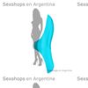 Teaser light blue Vibrador para dedo con carga UBS